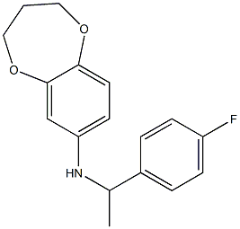 N-[1-(4-fluorophenyl)ethyl]-3,4-dihydro-2H-1,5-benzodioxepin-7-amine Structure