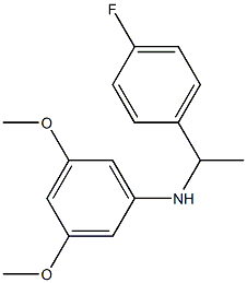 N-[1-(4-fluorophenyl)ethyl]-3,5-dimethoxyaniline 구조식 이미지