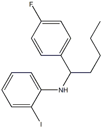 N-[1-(4-fluorophenyl)pentyl]-2-iodoaniline Structure