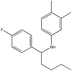 N-[1-(4-fluorophenyl)pentyl]-3,4-dimethylaniline Structure