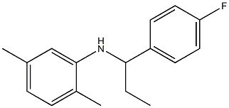 N-[1-(4-fluorophenyl)propyl]-2,5-dimethylaniline 구조식 이미지