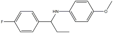 N-[1-(4-fluorophenyl)propyl]-4-methoxyaniline Structure