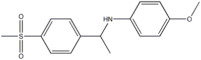 N-[1-(4-methanesulfonylphenyl)ethyl]-4-methoxyaniline 구조식 이미지