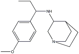 N-[1-(4-methoxyphenyl)propyl]-1-azabicyclo[2.2.2]octan-3-amine 구조식 이미지