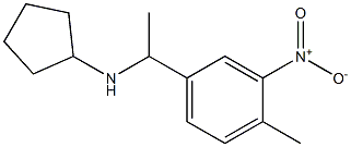 N-[1-(4-methyl-3-nitrophenyl)ethyl]cyclopentanamine Structure