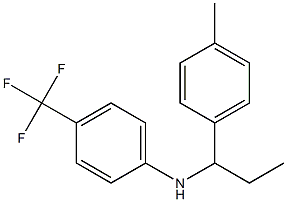 N-[1-(4-methylphenyl)propyl]-4-(trifluoromethyl)aniline Structure