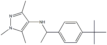 N-[1-(4-tert-butylphenyl)ethyl]-1,3,5-trimethyl-1H-pyrazol-4-amine Structure