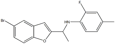 N-[1-(5-bromo-1-benzofuran-2-yl)ethyl]-2-fluoro-4-methylaniline Structure