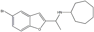 N-[1-(5-bromo-1-benzofuran-2-yl)ethyl]cycloheptanamine 구조식 이미지