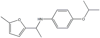 N-[1-(5-methylfuran-2-yl)ethyl]-4-(propan-2-yloxy)aniline 구조식 이미지