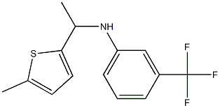 N-[1-(5-methylthiophen-2-yl)ethyl]-3-(trifluoromethyl)aniline 구조식 이미지