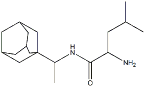 N-[1-(adamantan-1-yl)ethyl]-2-amino-4-methylpentanamide Structure