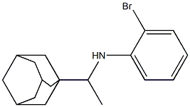 N-[1-(adamantan-1-yl)ethyl]-2-bromoaniline 구조식 이미지