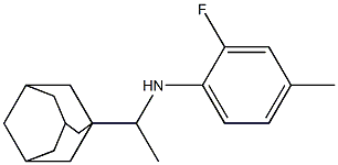 N-[1-(adamantan-1-yl)ethyl]-2-fluoro-4-methylaniline Structure