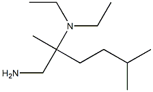 N-[1-(aminomethyl)-1,4-dimethylpentyl]-N,N-diethylamine Structure