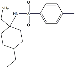 N-[1-(aminomethyl)-4-ethylcyclohexyl]-4-methylbenzene-1-sulfonamide Structure