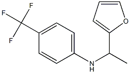 N-[1-(furan-2-yl)ethyl]-4-(trifluoromethyl)aniline 구조식 이미지