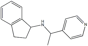 N-[1-(pyridin-4-yl)ethyl]-2,3-dihydro-1H-inden-1-amine Structure