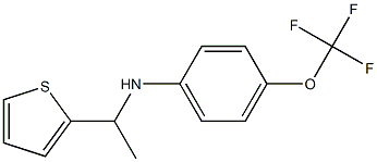 N-[1-(thiophen-2-yl)ethyl]-4-(trifluoromethoxy)aniline 구조식 이미지