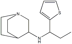 N-[1-(thiophen-2-yl)propyl]-1-azabicyclo[2.2.2]octan-3-amine Structure