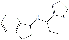 N-[1-(thiophen-2-yl)propyl]-2,3-dihydro-1H-inden-1-amine 구조식 이미지