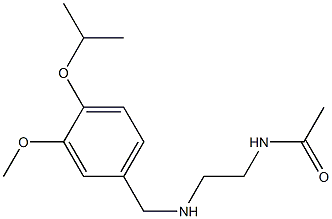 N-[2-({[3-methoxy-4-(propan-2-yloxy)phenyl]methyl}amino)ethyl]acetamide 구조식 이미지