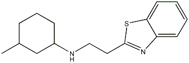 N-[2-(1,3-benzothiazol-2-yl)ethyl]-3-methylcyclohexan-1-amine 구조식 이미지