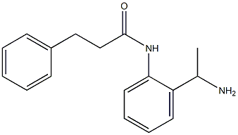 N-[2-(1-aminoethyl)phenyl]-3-phenylpropanamide 구조식 이미지