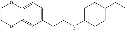 N-[2-(2,3-dihydro-1,4-benzodioxin-6-yl)ethyl]-4-ethylcyclohexan-1-amine 구조식 이미지
