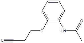 N-[2-(2-cyanoethoxy)phenyl]acetamide 구조식 이미지