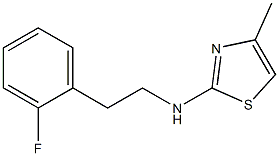 N-[2-(2-fluorophenyl)ethyl]-4-methyl-1,3-thiazol-2-amine Structure