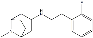 N-[2-(2-fluorophenyl)ethyl]-8-methyl-8-azabicyclo[3.2.1]octan-3-amine 구조식 이미지