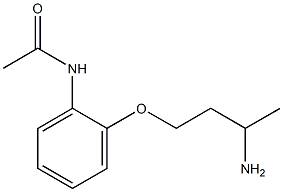 N-[2-(3-aminobutoxy)phenyl]acetamide Structure