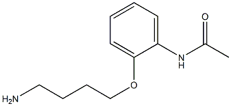 N-[2-(4-aminobutoxy)phenyl]acetamide 구조식 이미지