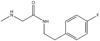 N-[2-(4-fluorophenyl)ethyl]-2-(methylamino)acetamide Structure