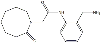 N-[2-(aminomethyl)phenyl]-2-(2-oxoazocan-1-yl)acetamide 구조식 이미지