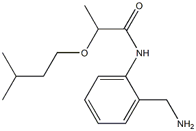 N-[2-(aminomethyl)phenyl]-2-(3-methylbutoxy)propanamide 구조식 이미지