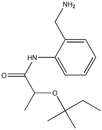 N-[2-(aminomethyl)phenyl]-2-[(2-methylbutan-2-yl)oxy]propanamide Structure