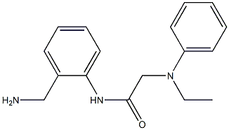 N-[2-(aminomethyl)phenyl]-2-[ethyl(phenyl)amino]acetamide Structure