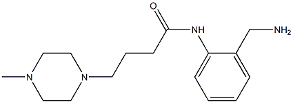 N-[2-(aminomethyl)phenyl]-4-(4-methylpiperazin-1-yl)butanamide 구조식 이미지