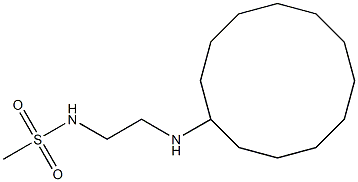 N-[2-(cyclododecylamino)ethyl]methanesulfonamide 구조식 이미지