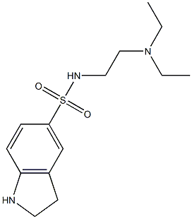 N-[2-(diethylamino)ethyl]-2,3-dihydro-1H-indole-5-sulfonamide Structure