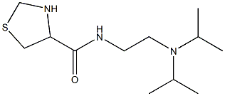 N-[2-(diisopropylamino)ethyl]-1,3-thiazolidine-4-carboxamide 구조식 이미지