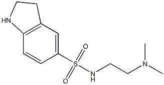 N-[2-(dimethylamino)ethyl]-2,3-dihydro-1H-indole-5-sulfonamide Structure