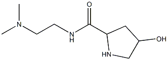N-[2-(dimethylamino)ethyl]-4-hydroxypyrrolidine-2-carboxamide 구조식 이미지