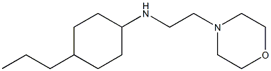 N-[2-(morpholin-4-yl)ethyl]-4-propylcyclohexan-1-amine Structure