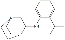 N-[2-(propan-2-yl)phenyl]-1-azabicyclo[2.2.2]octan-3-amine 구조식 이미지