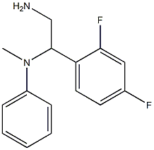 N-[2-amino-1-(2,4-difluorophenyl)ethyl]-N-methyl-N-phenylamine Structure