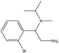 N-[2-amino-1-(2-bromophenyl)ethyl]-N-isopropyl-N-methylamine Structure