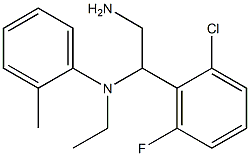 N-[2-amino-1-(2-chloro-6-fluorophenyl)ethyl]-N-ethyl-2-methylaniline 구조식 이미지
